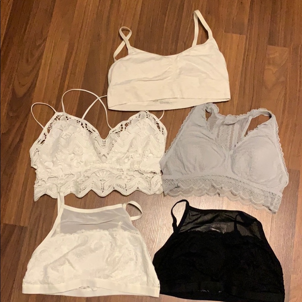 5 Aerie large bralettes